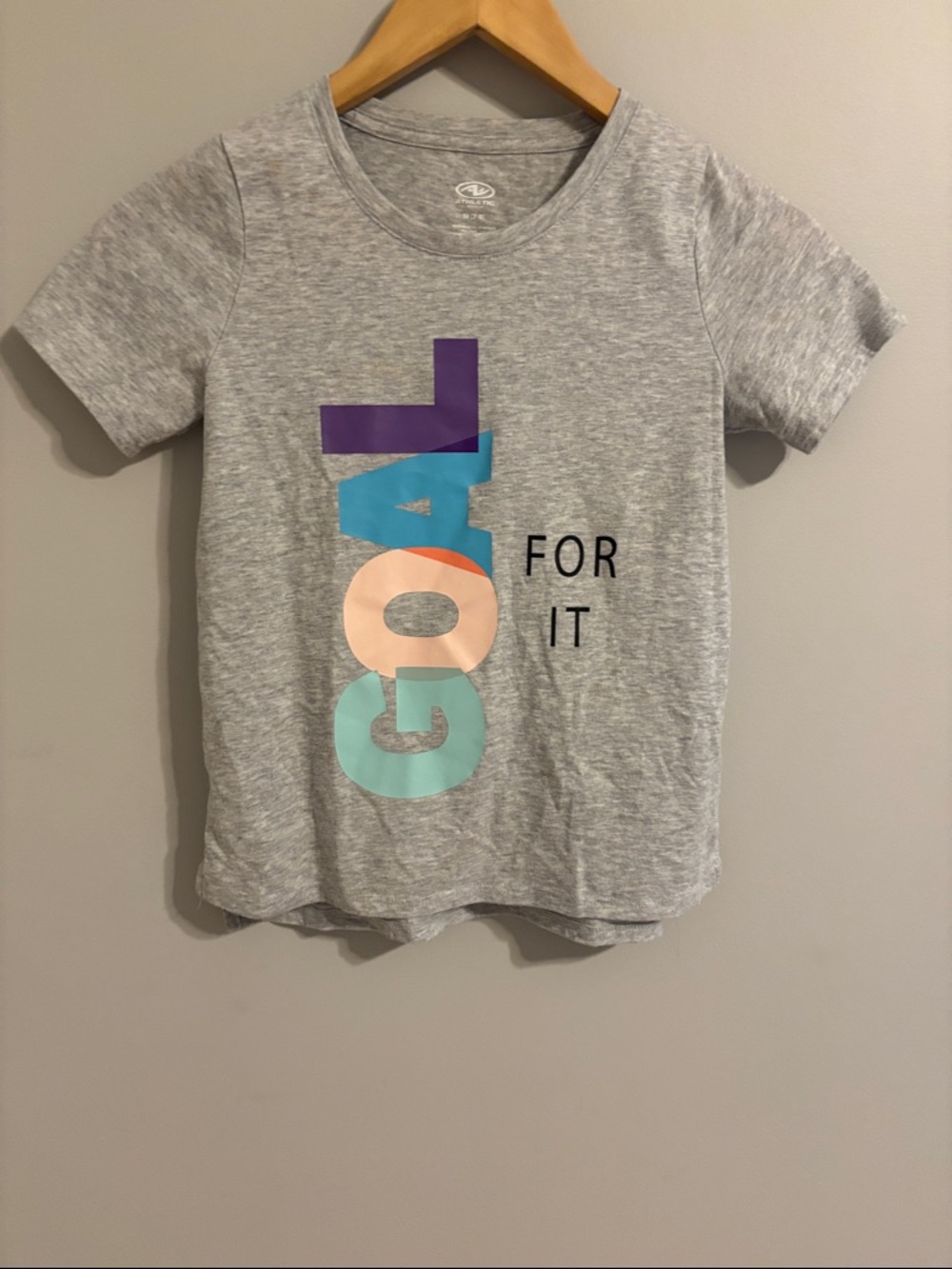 Kids Gray 'Goal For It' Graphic Tee